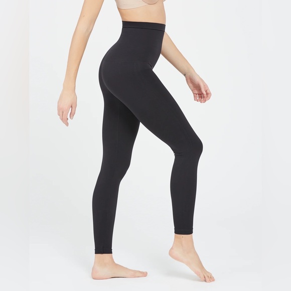NWT SPANX Look at Me Now High-Waisted Seamless Leggings Very Black XS - Picture 4 of 10